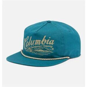 NWT Columbia Ratchet Strap Snap Back Hat- River Blue Columbia Mtns.